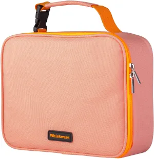 Rynx | Whiskware Insulated Soft Cooler Lunch Box For School, Work, And Travel, One Size, Coral