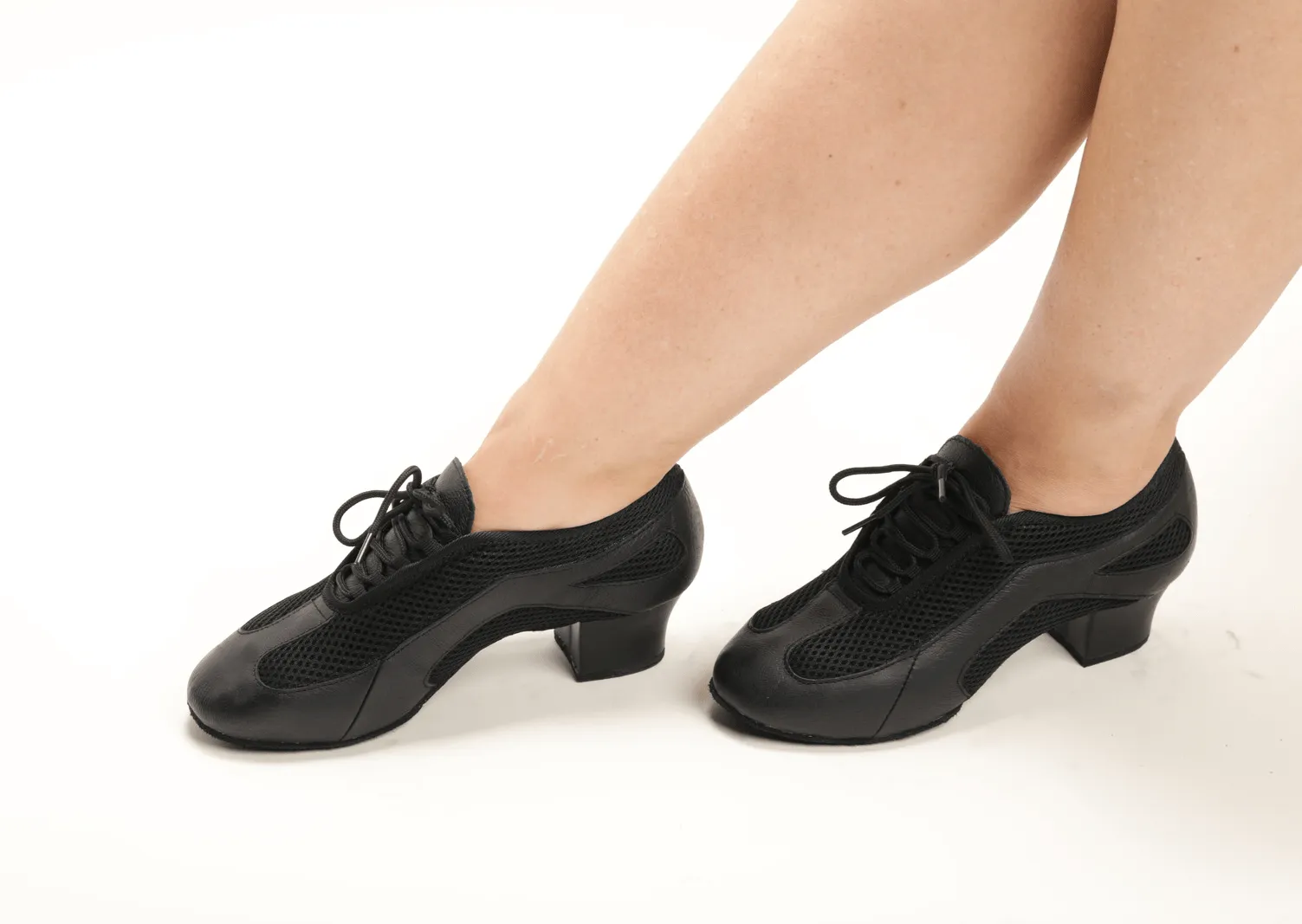 S902 - Ladies Split-sole, 1.5 Inch Cuban Heel, Practice Shoe.