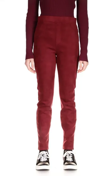 Sanctuary Women's Runway Faux Suede Leggings with Functional Pockets