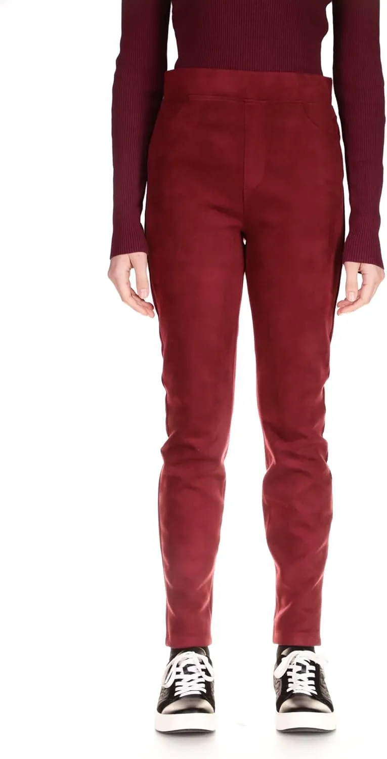 Sanctuary Women's Runway Faux Suede Leggings with Functional Pockets