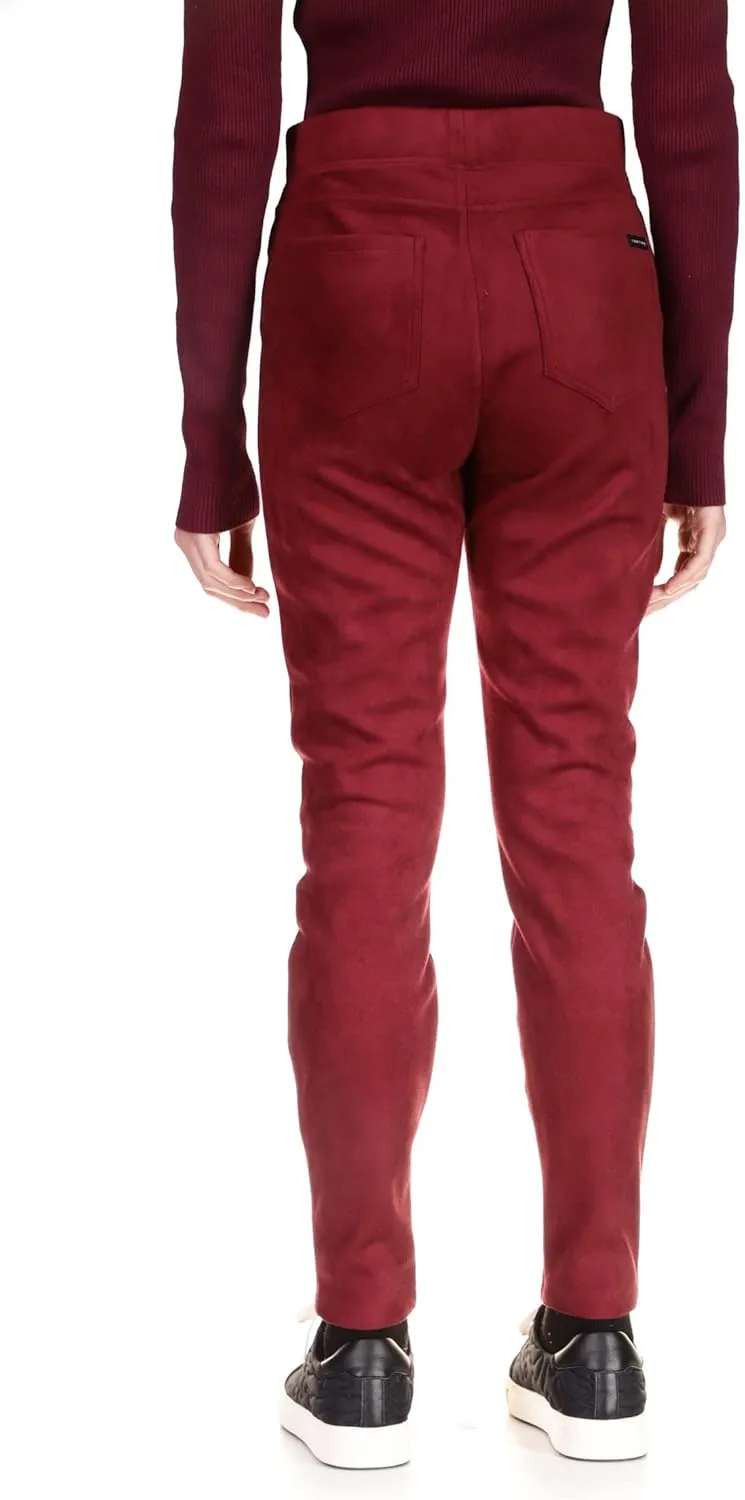 Sanctuary Women's Runway Faux Suede Leggings with Functional Pockets