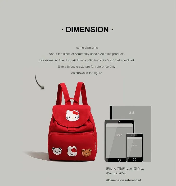 Sanrio Hello Kitty & Friends Patch Schoolbag