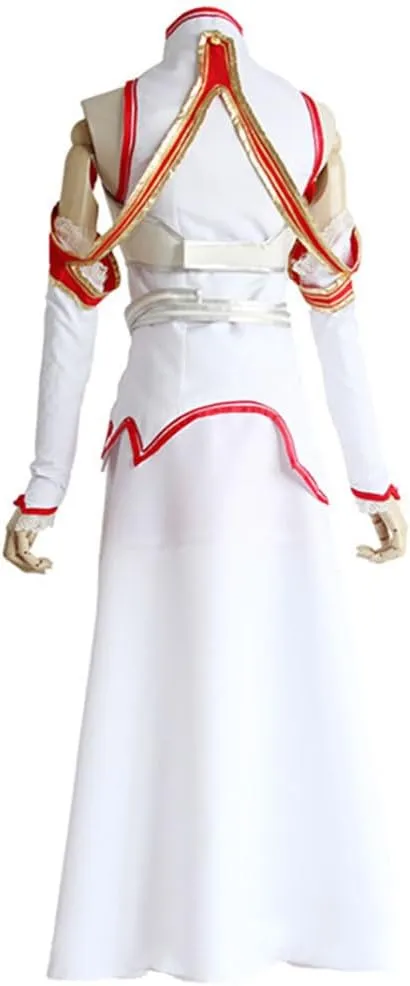 SAO Yuuki Asuna Cosplay Costume Sword Art Online Women Outfit Full Set With Wig