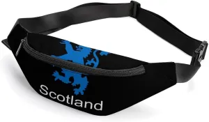 Scotland Lion Crossbody Fanny Pack Waist Packs Adjustable Shoulder Bags Sling Bag for Hiking Running Cycling