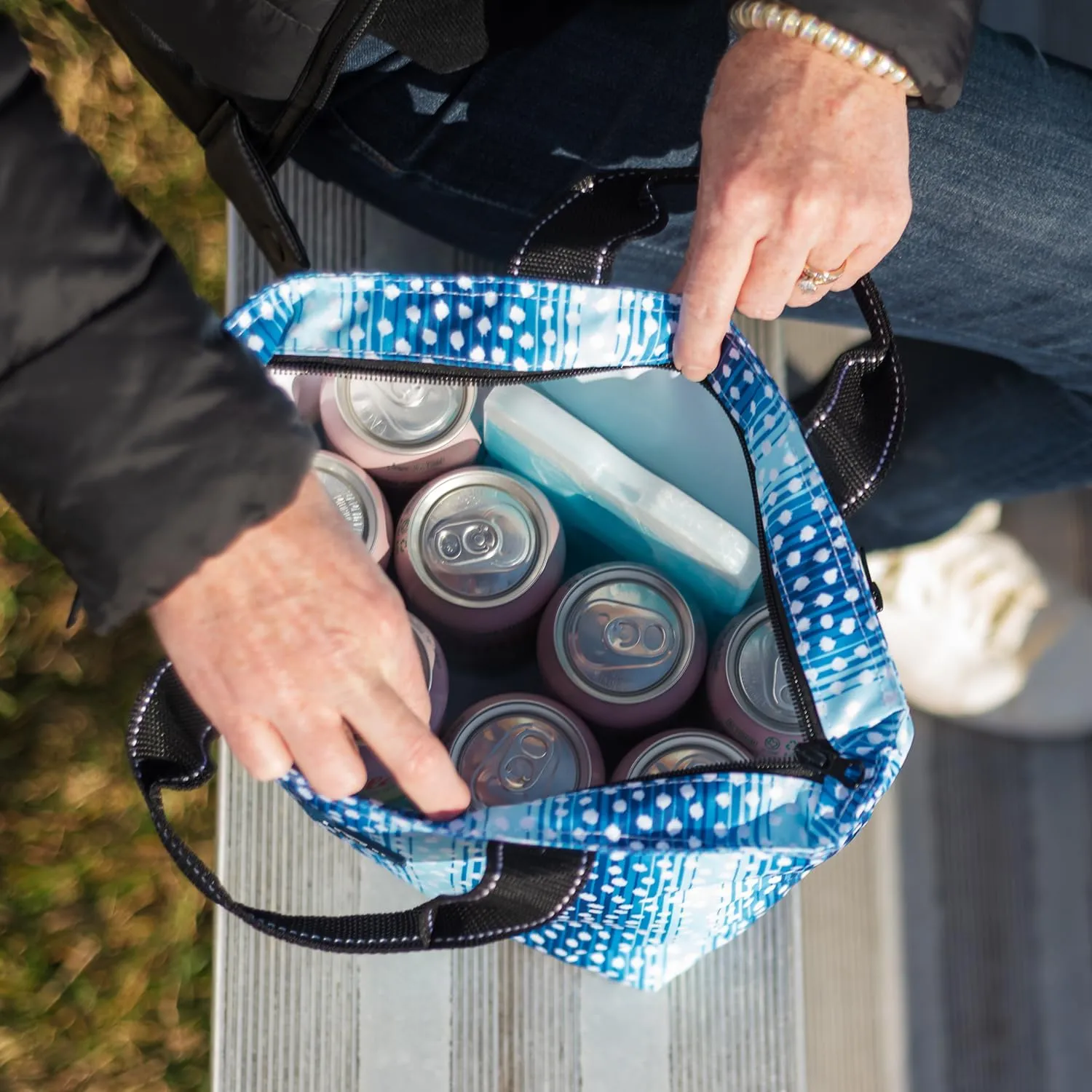 SCOUT Nooner Lunch Box - Lightweight, Insulated Lunch Bag with Outside Zip Pocket, Cooler For Women - Everyday, Beach Cooler