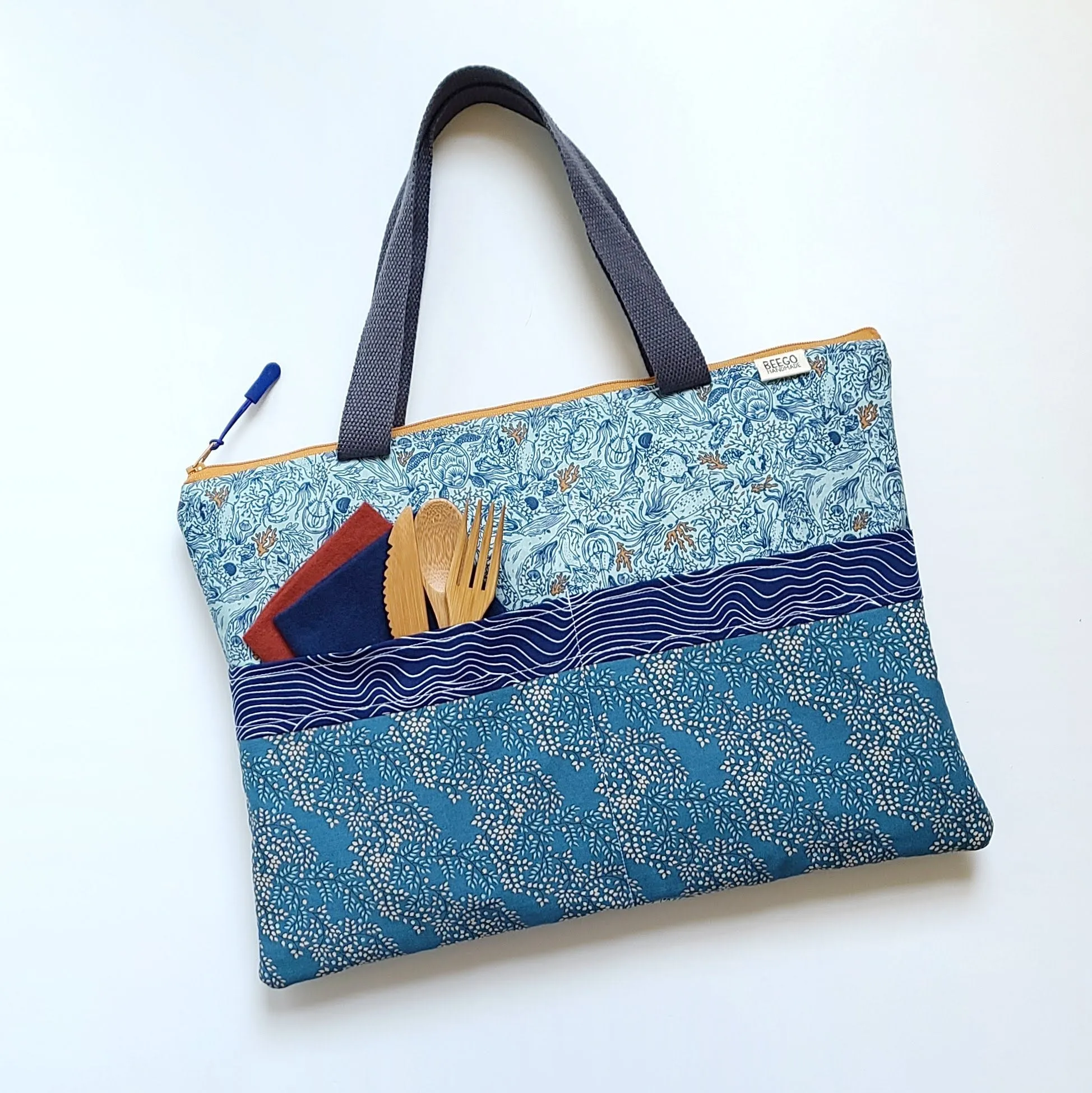 Sea Creatures Bento Briefcase Lunch Bag