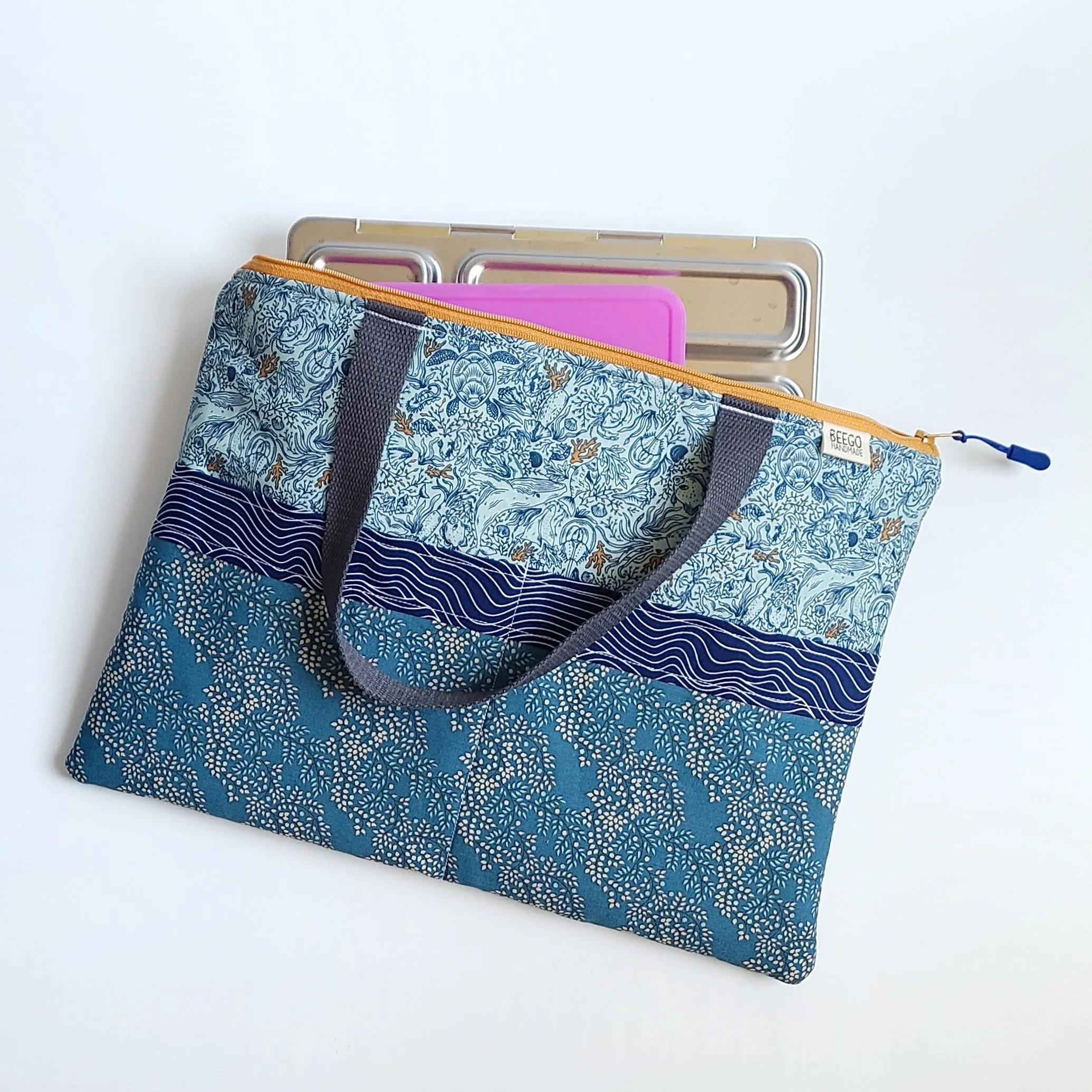 Sea Creatures Bento Briefcase Lunch Bag