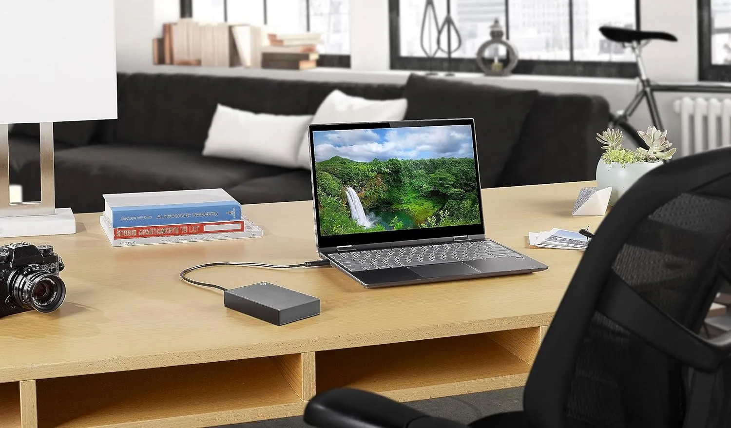 Seagate One Touch, 5TB, Portable External Hard Drive, PC Notebook & Mac USB 3.0, Space Grey, 1 Year Mylio Create, 4 mo Adobe CC Photography, Amazon Excl. (STKB5000405)