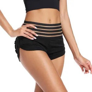 SEASUM Women Sexy Booty Shorts High Waisted Butt Lifting Hot Dance Costume Exotic Rave Clubwear