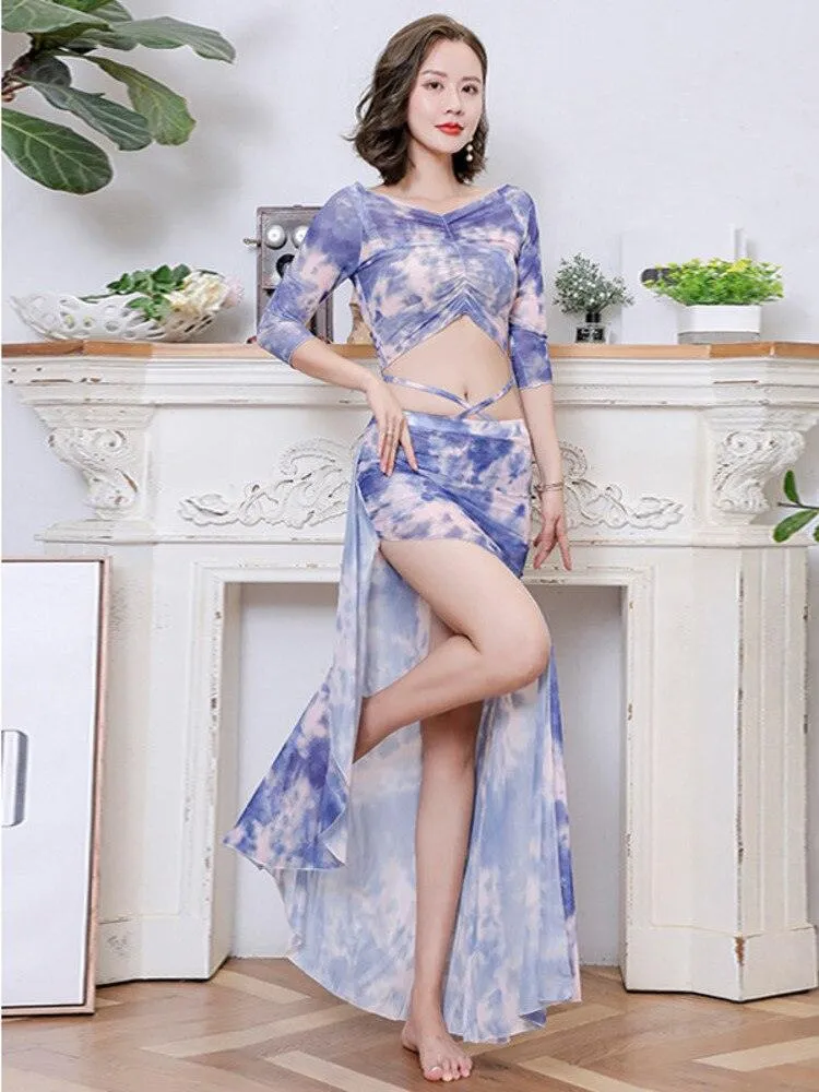 Sexy Women Belly Dance Suit Bellydance Costume Dancing Skirt Belly Dance Top