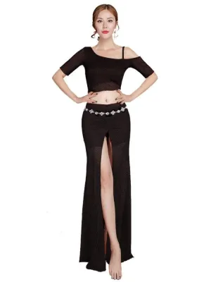 Sexy Women Belly Dance Suit Bellydance Costume Dancing Skirt Belly Dance Top