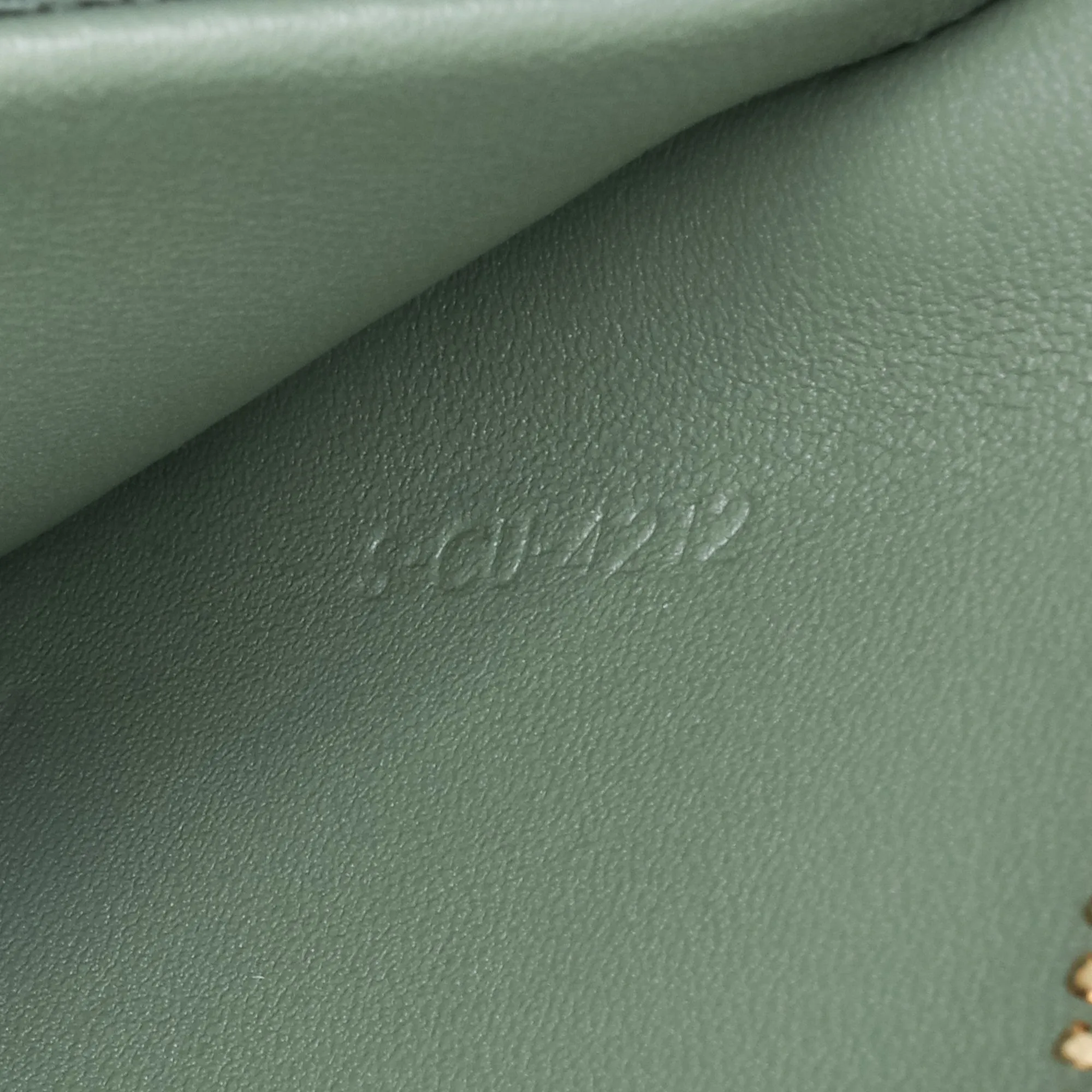 Shiny Calfskin Triomphe Besace Clea Chain Crossbody