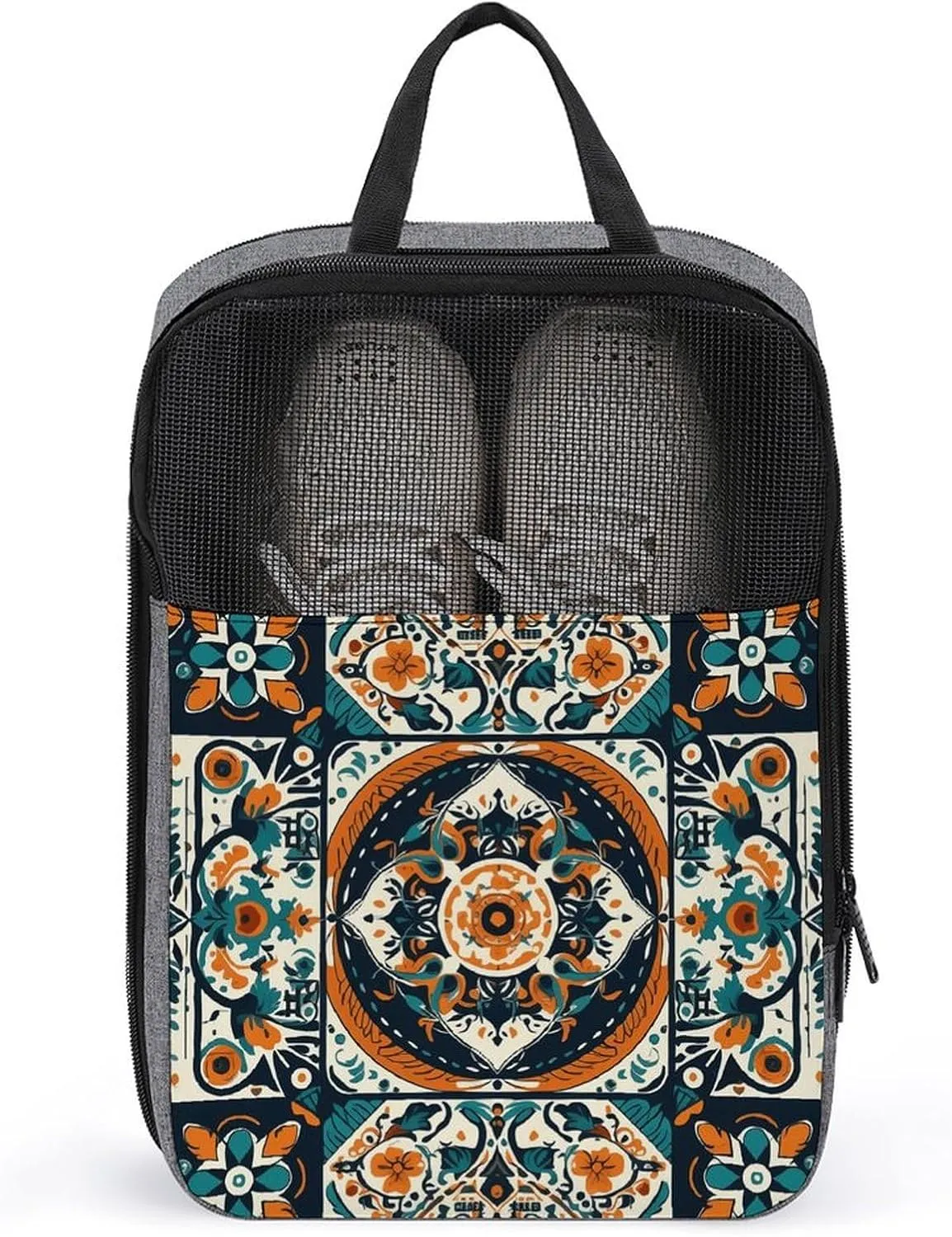 Shoe Organizer with Handle Travel Bags Travel Special Aboriginal Patterns Printed Shoe Bags for Travel And Daily Use Storage Pouch