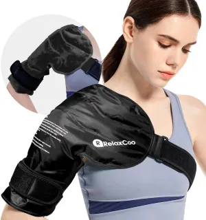 Shoulder Ice Pack Rotator Cuff Cold Therapy, Reusable Gel Ice Wrap for Shoulder Injuries & Pain Relief, Bursitis, Tendonitis, Swelling, Recovery for Man and Women