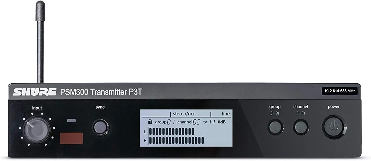 Shure PSM300 P3TRA215TWP Pro Wireless In-Ear Personal Monitor System with SE215-CL Earphones, Twinpack - G20 Band