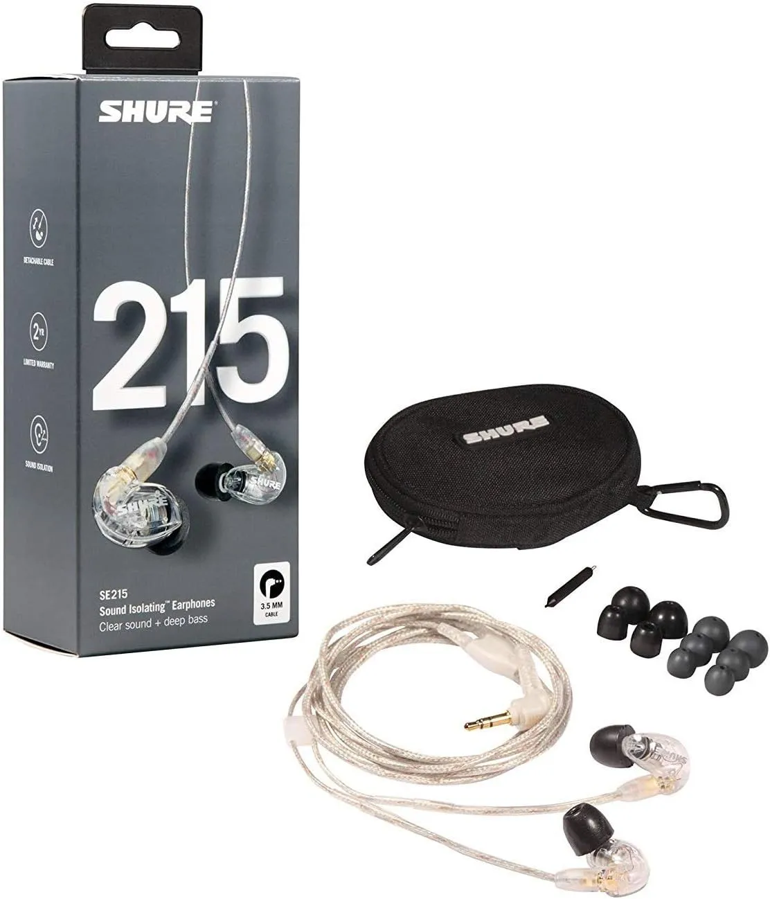 Shure PSM300 P3TRA215TWP Pro Wireless In-Ear Personal Monitor System with SE215-CL Earphones, Twinpack - G20 Band