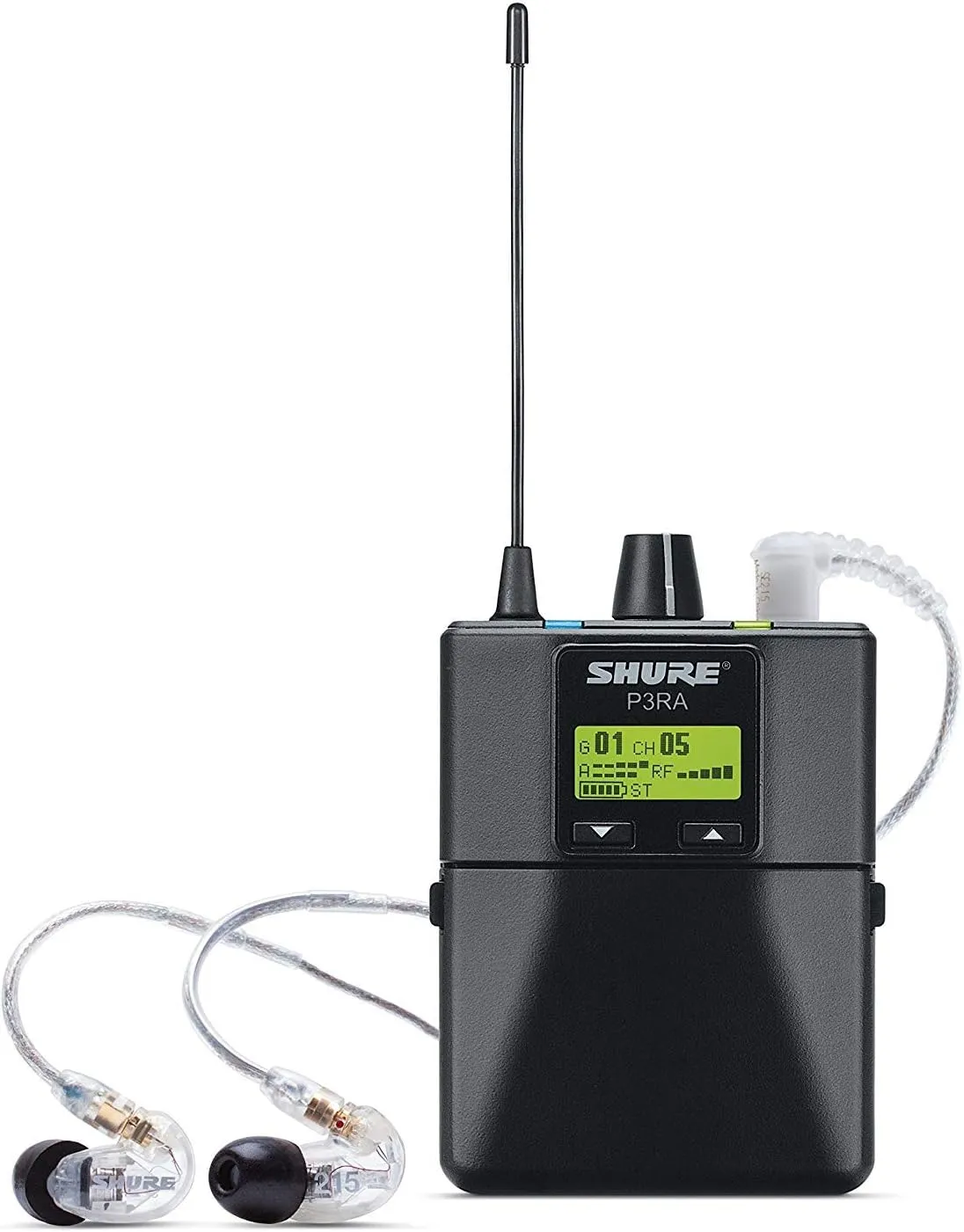 Shure PSM300 P3TRA215TWP Pro Wireless In-Ear Personal Monitor System with SE215-CL Earphones, Twinpack - G20 Band