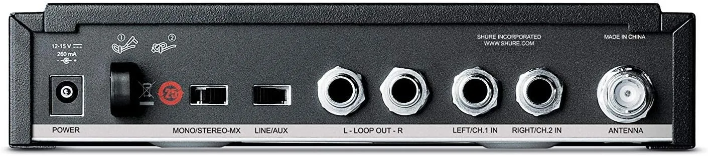 Shure PSM300 P3TRA215TWP Pro Wireless In-Ear Personal Monitor System with SE215-CL Earphones, Twinpack - G20 Band