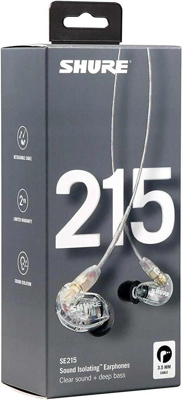 Shure PSM300 P3TRA215TWP Pro Wireless In-Ear Personal Monitor System with SE215-CL Earphones, Twinpack - G20 Band