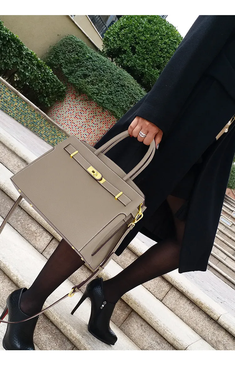 Signature Leather Satchel Bag