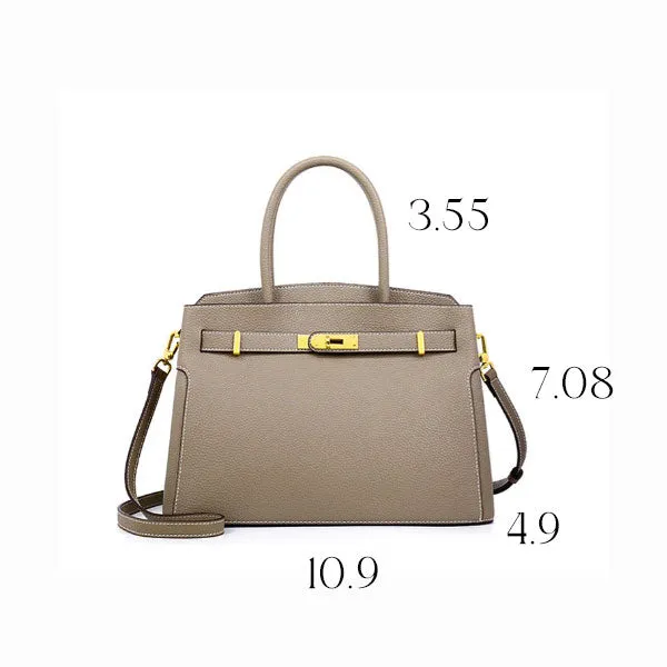 Signature Leather Satchel Bag
