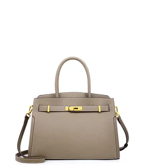 Signature Leather Satchel Bag