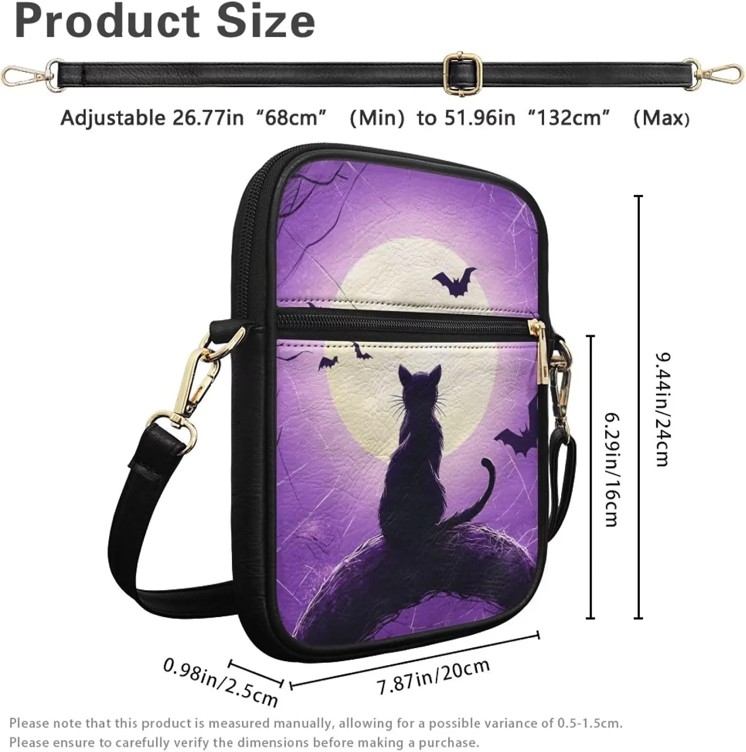 Small Messenger Bag for Women Crossbody with Zipper Closure Fashion Tote Bag for Women Leather