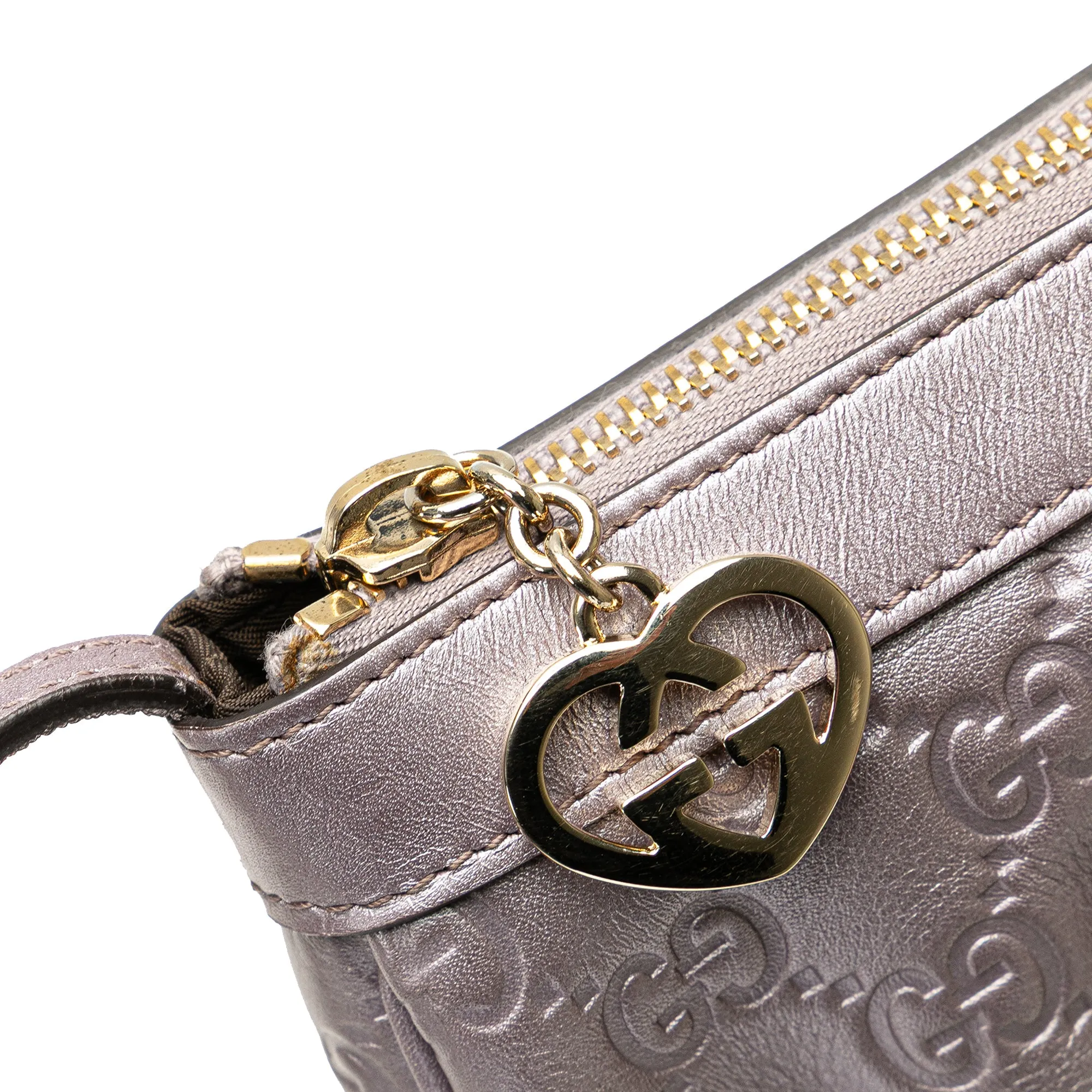 Small Metallic Guccissima Lovely Crossbody