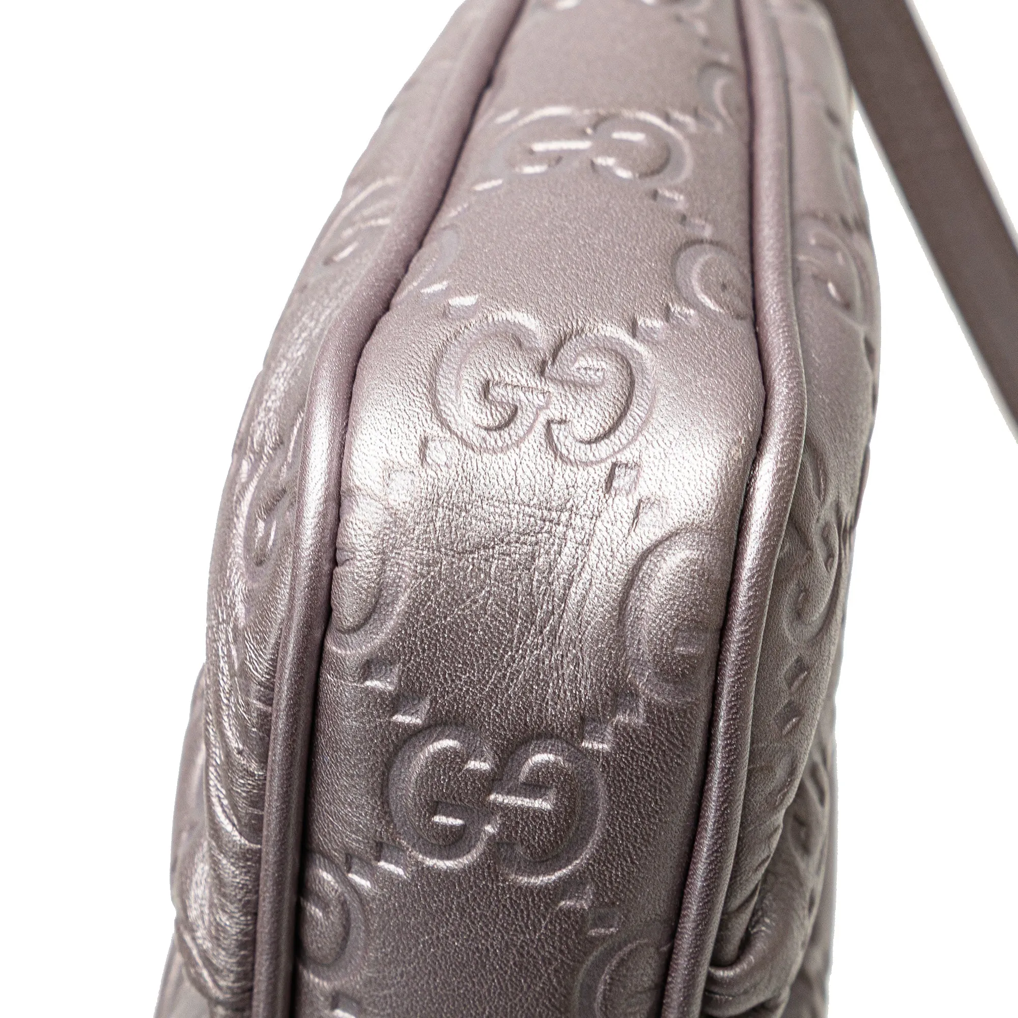 Small Metallic Guccissima Lovely Crossbody