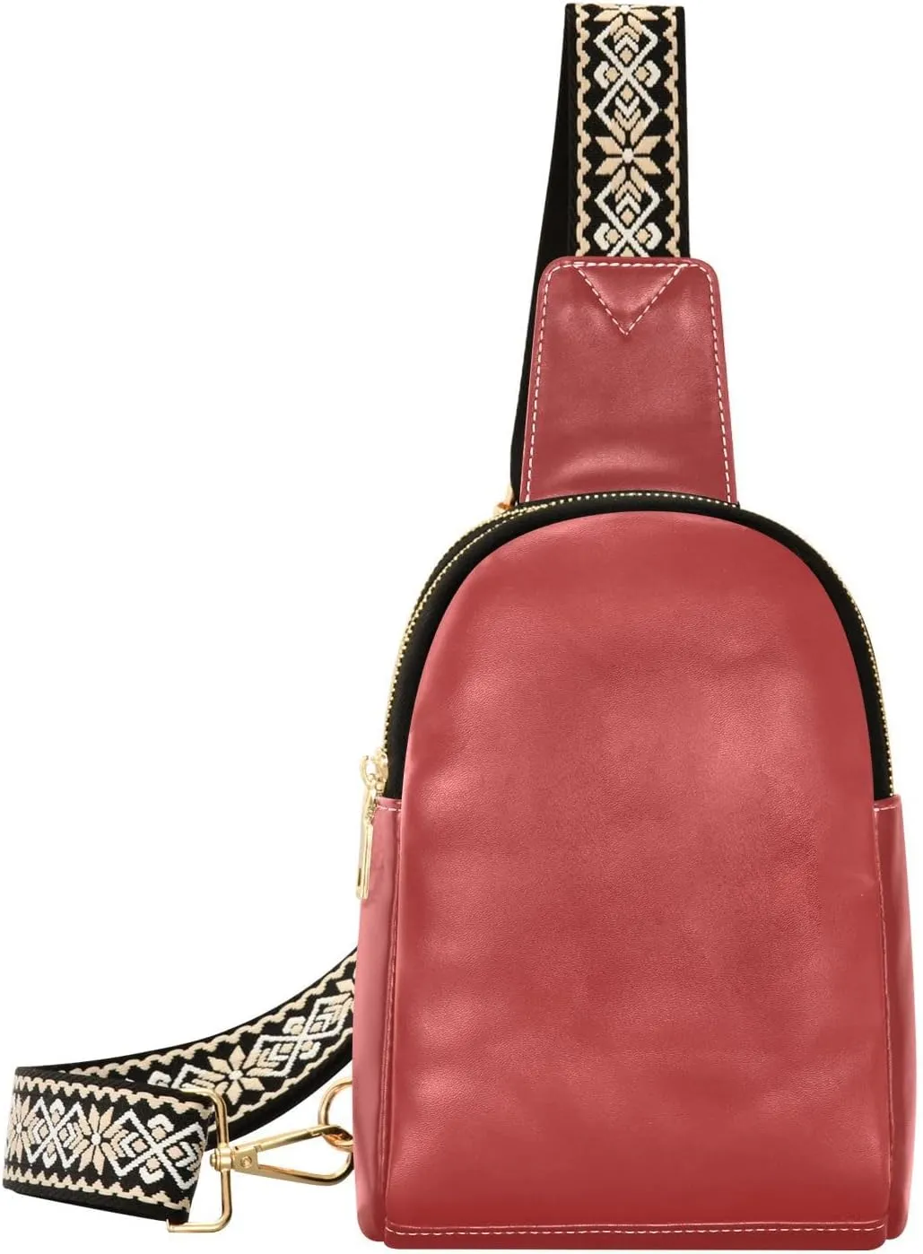 Small Sling Bag for Women Brown Crossbody Fanny Packs for Travel, Casual 20833