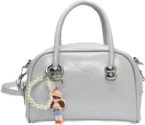 Soft PU Leather Crossbody Handbag for Women Trendy Shoulder Purse Mini Tob handle Bag