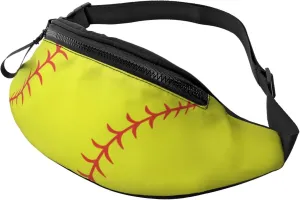 Softball Fanny Pack Waist Bag Adjustable Belt Bag For Men Women Fashion Sling Crossbody Hip Bum Bag Traveling Hiking Cycling Running