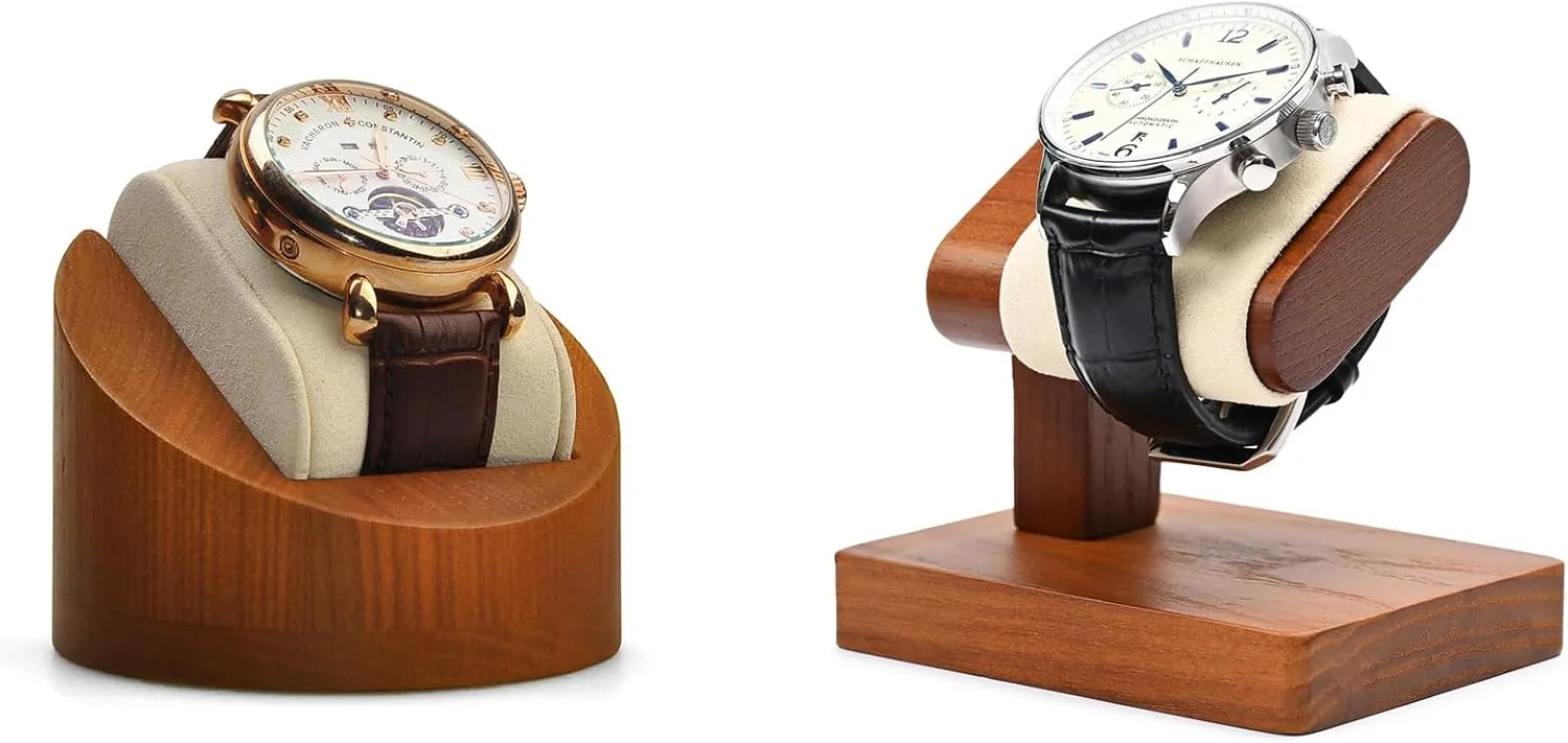 Solid Wood Single Watch Display Stand for Men Jewelry Watch Showcase Stand Display