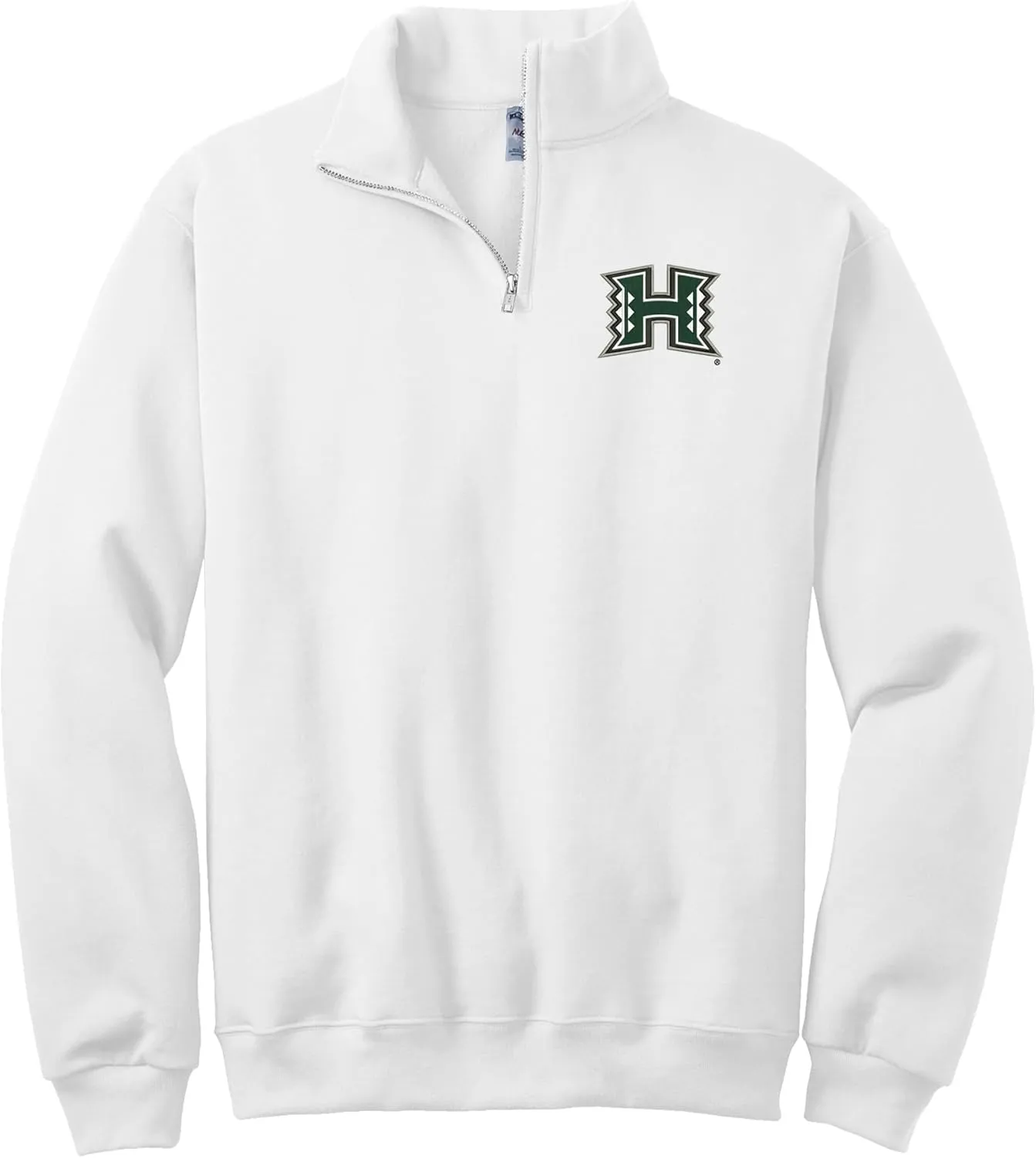 Sorority Letters Shop University of Hawaii Manoa Quarter Zip Sweatshirt with Primary H Logo Embroidered