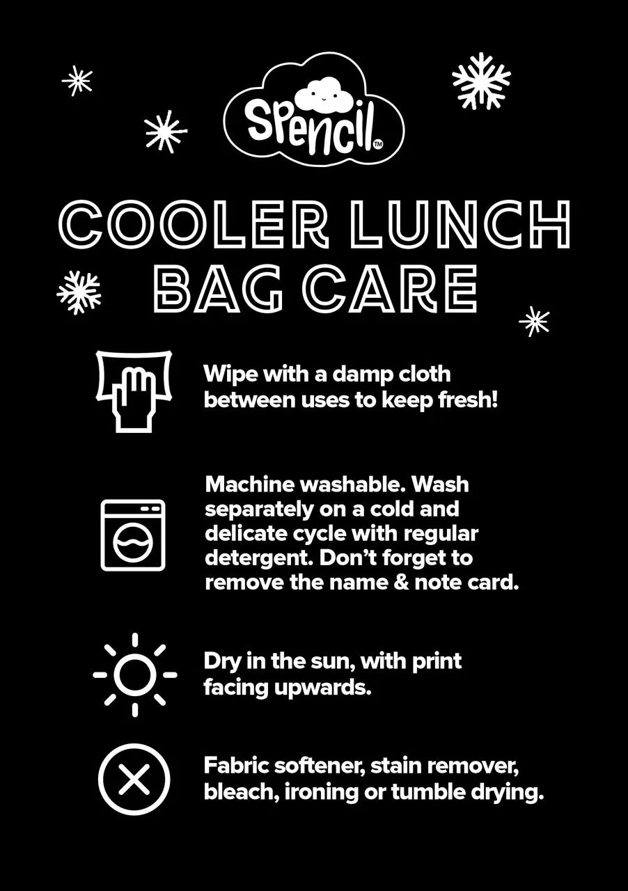 Spencil BIG Cooler Lunch Bag   Chill Pack - Coral Garden