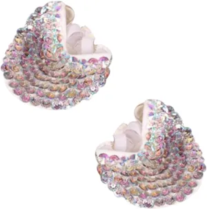Split Sole Ballet Shoes for Women Inspired Toe Guards Included Elastic Band Size s Multi