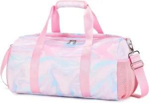 Sports Duffel for Girls Dance Bag Duffle Weekender Gym Travel Ballet Bags with Shoe Compartments