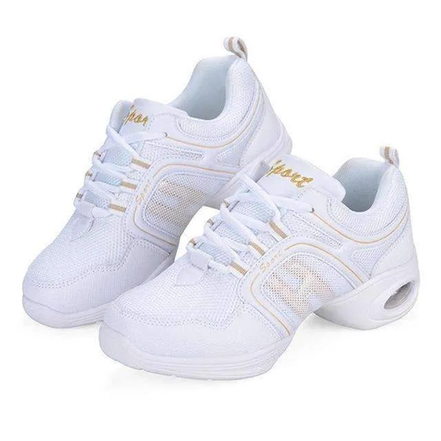 Spring Summer Soft Sole Women Dance Shoes Breathable Gym Sports Sneakers Female Girls Dancing Shoes Mordern/Ballroom/Jazz Dance