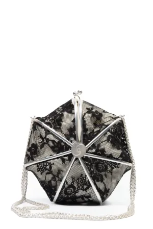Squid Ink Silk Lace Umbrella Purse