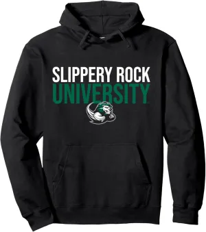 SRU Slippery Rock University Stacked Pullover Hoodie