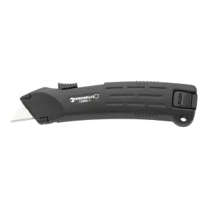 Stahlwille 77621002 Self-retracting Cutter with Automatic Blade Retraction, for cutting card, rubber, wood, etc., Length 174mm, Weight 197g, Made in Germany