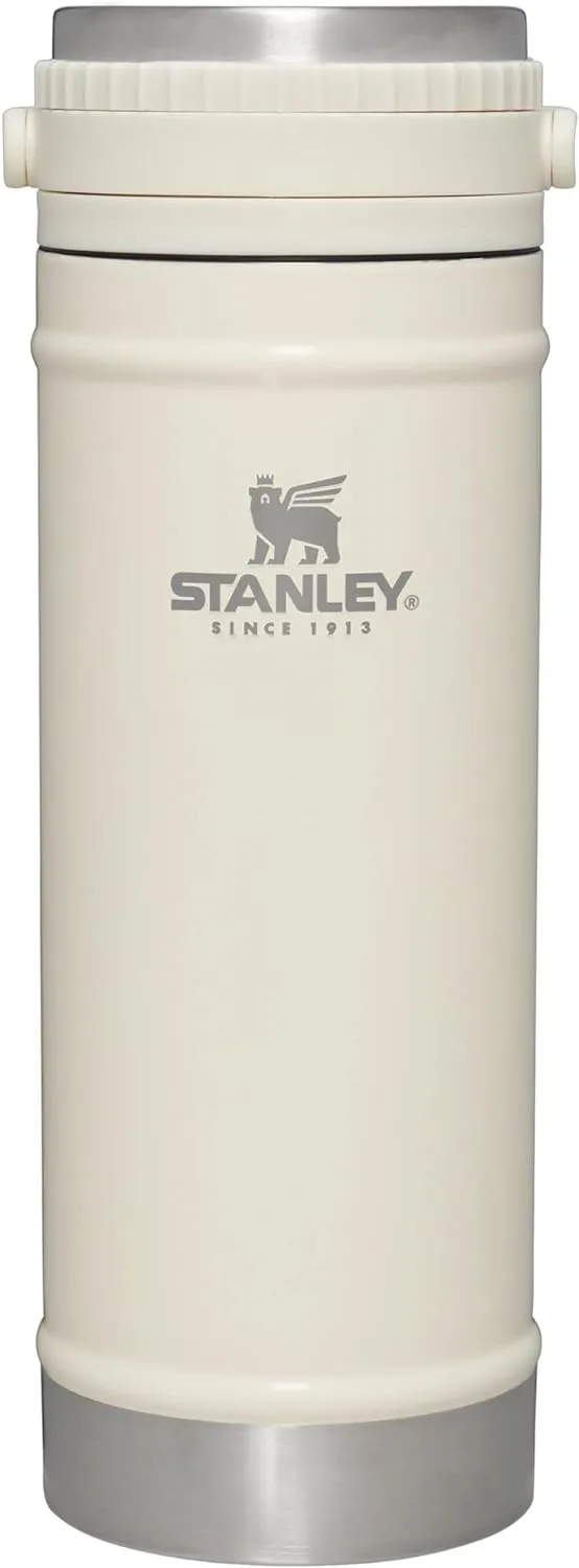 Stanley Travel Mug with Integrated French Press 16 oz | 5 Minute Brew, 4 Hours Hot, Leakproof Lid | Mesh Filter for Coffee Grounds | Insulated Stainless Steel Coffee Maker | BPA-Free