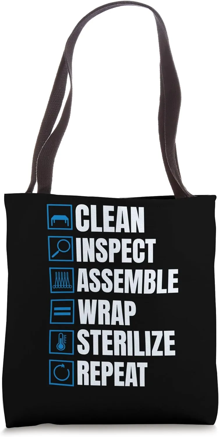 Sterile Processing Technician Funny Operate Tech Sterilize Tote Bag