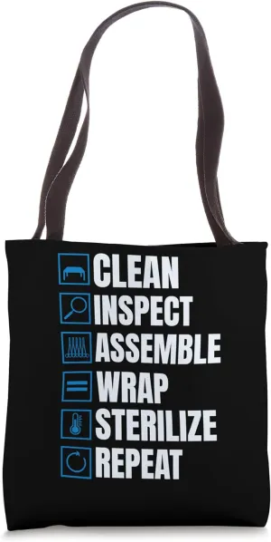 Sterile Processing Technician Funny Operate Tech Sterilize Tote Bag
