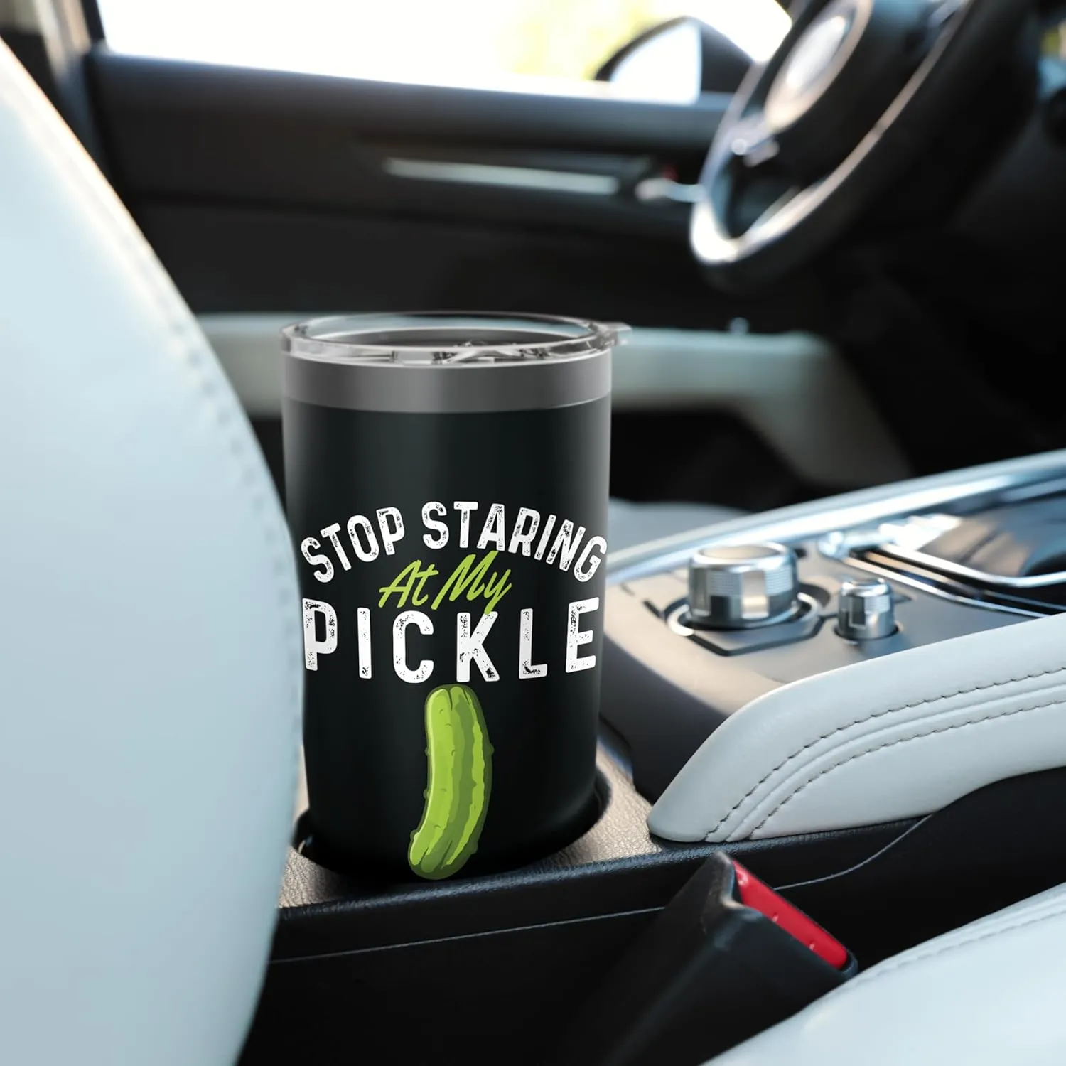 Stop Staring At My Pickle - Dill Pickle Lover Pickling Stainless Steel Insulated Tumbler