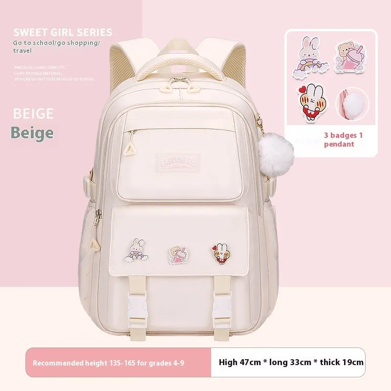 Student Schoolbag Large Capacity Burden Reduction Children Backpack