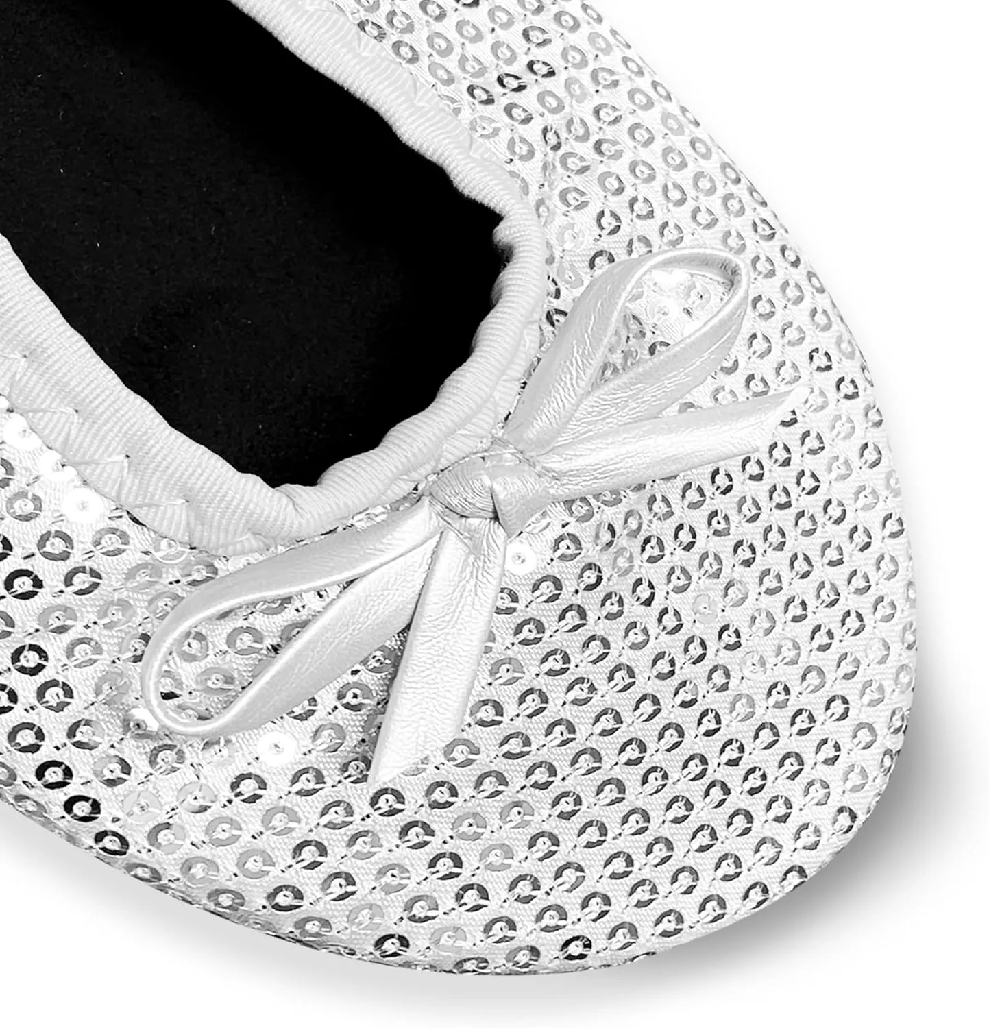 Stylish Foldable Ballet Flats for Women Portable Roll Up Travel Shoes for Wedding Bridesmaid Includes Carrying Pouch
