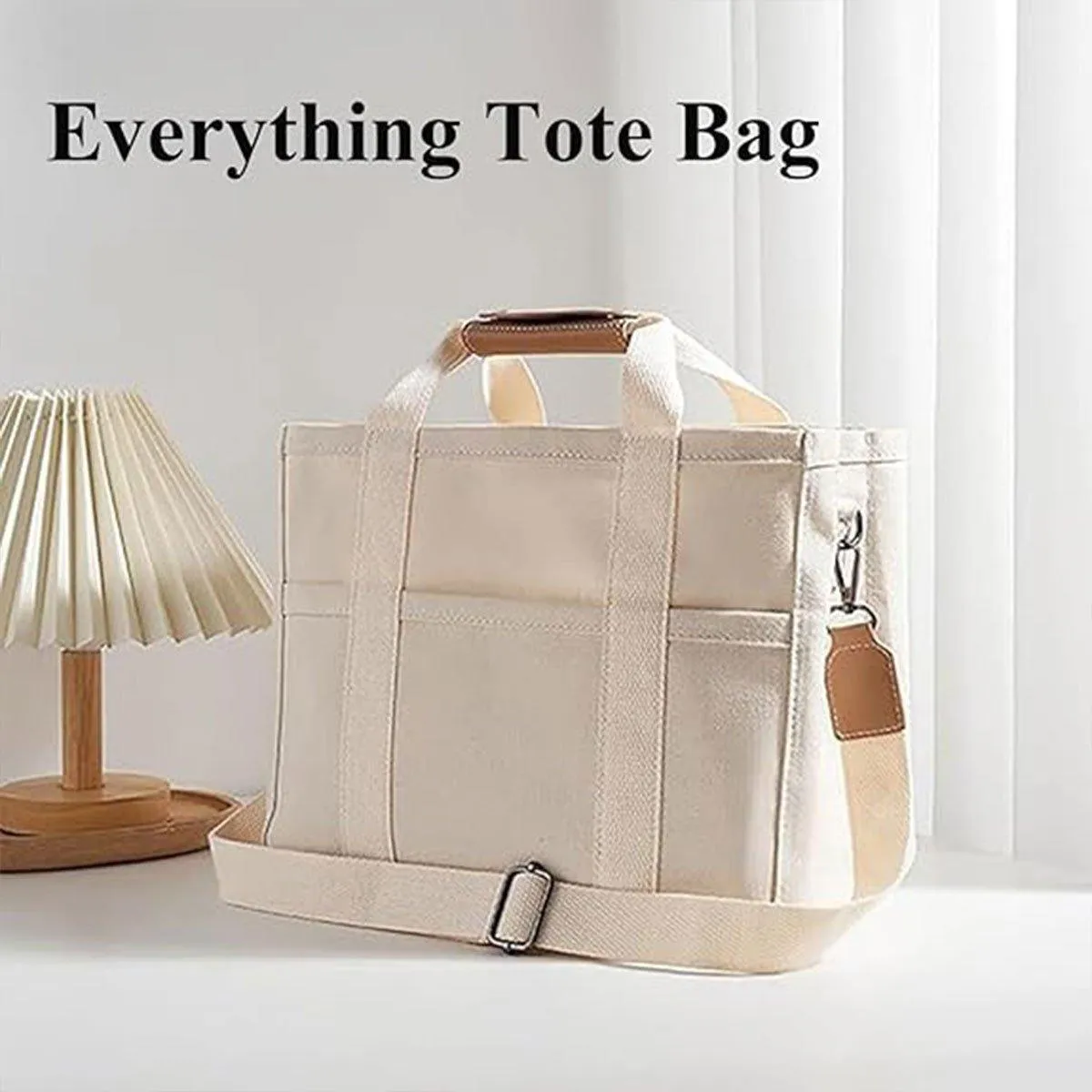 Stylish Multifunctional Mummy Bag Canvas Shoulder Crossbody Handheld Tote Bag