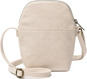 Stylish Women's Crossbody Bag, Canvas Adjustable Length Cross-Body Bag