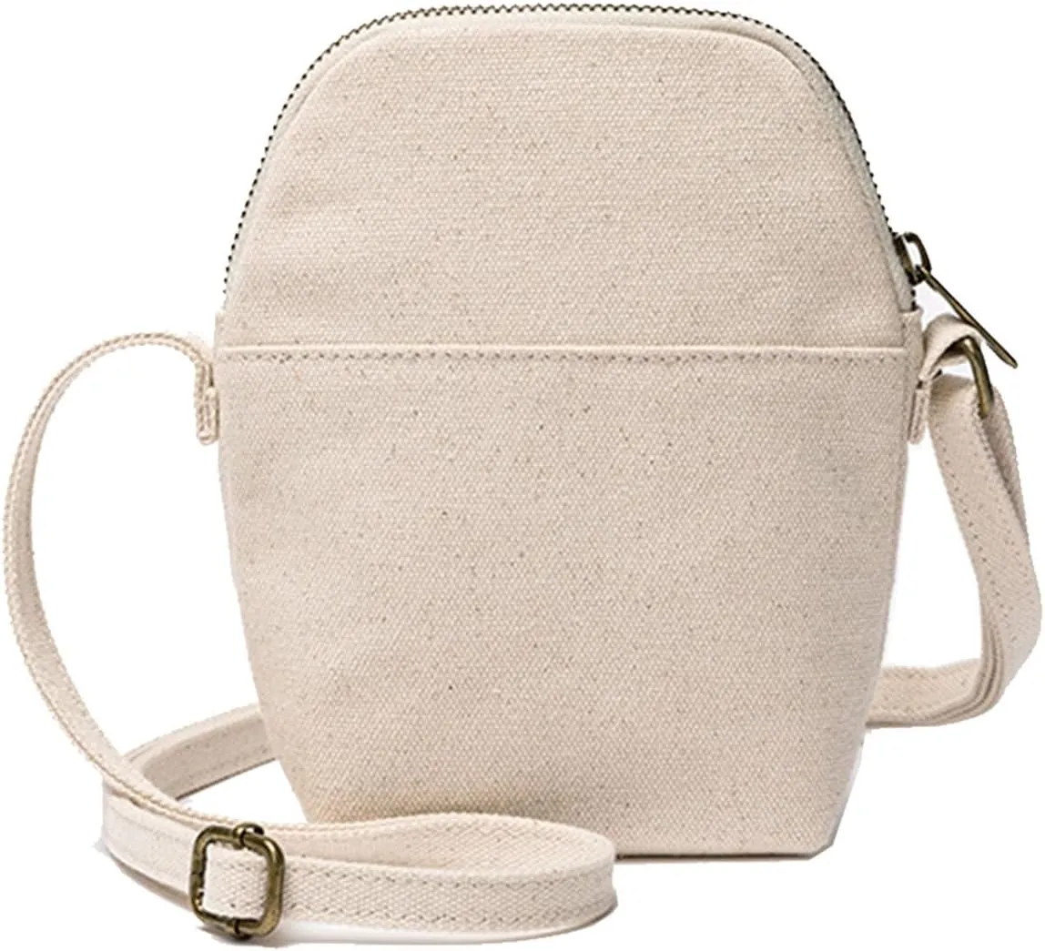 Stylish Women's Crossbody Bag, Canvas Adjustable Length Cross-Body Bag